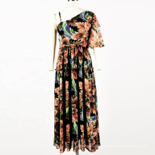 2020 Summer Woman Floral Print Colorful Maxi Dresses Vestido De Verano